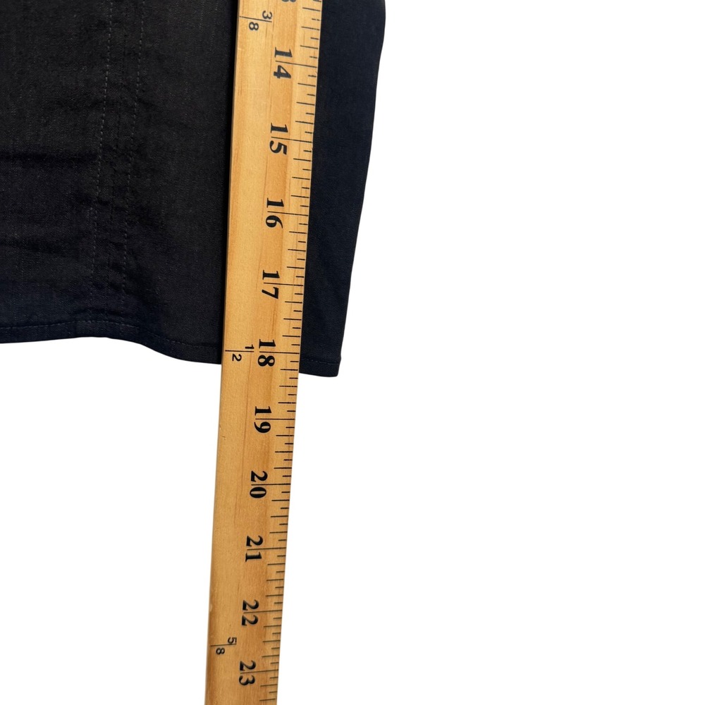 Vince Tank Top 6 Black Excellent Wide Strap Cropped Linen Shell V571212139 - Picture 6 of 10